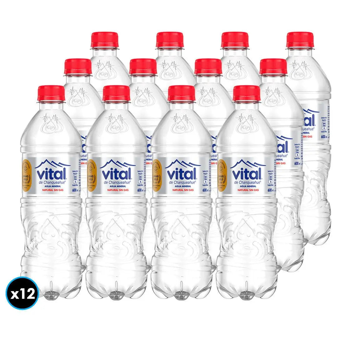 12x AGUA MINERAL VITAL SIN GAS 600cc