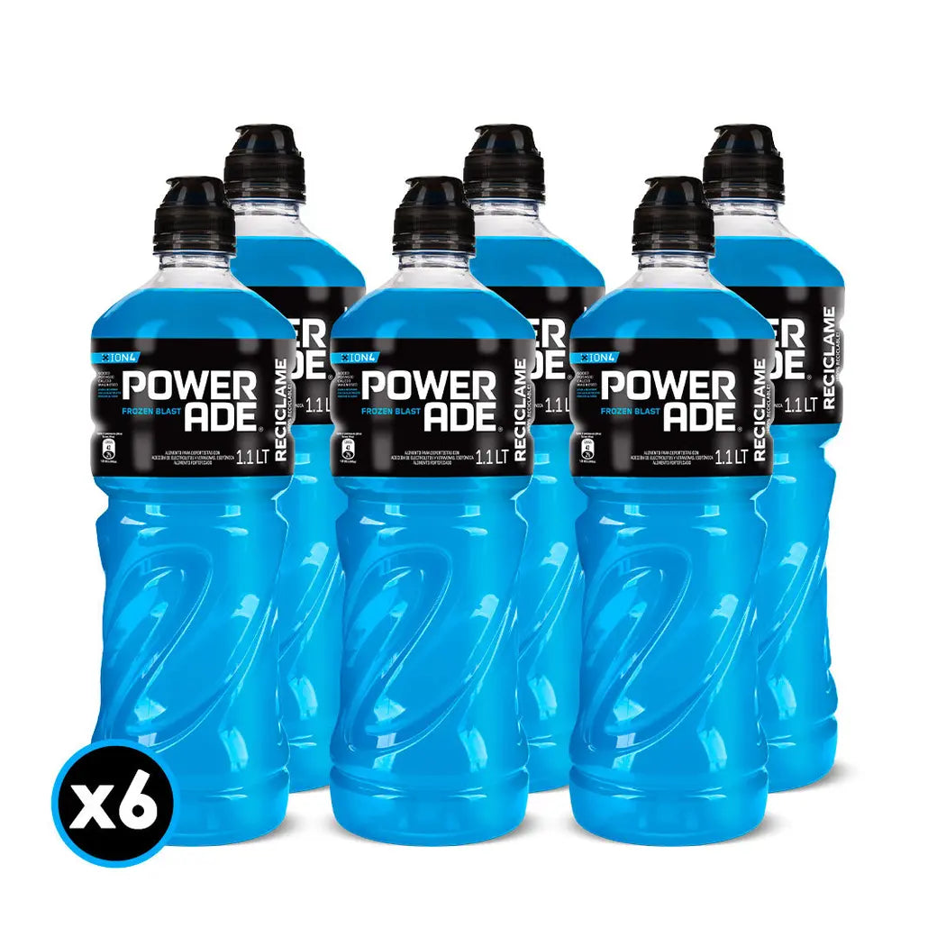 6x BEBIDA ISOTÓNICA POWERADE FROZEN 1.1 LT