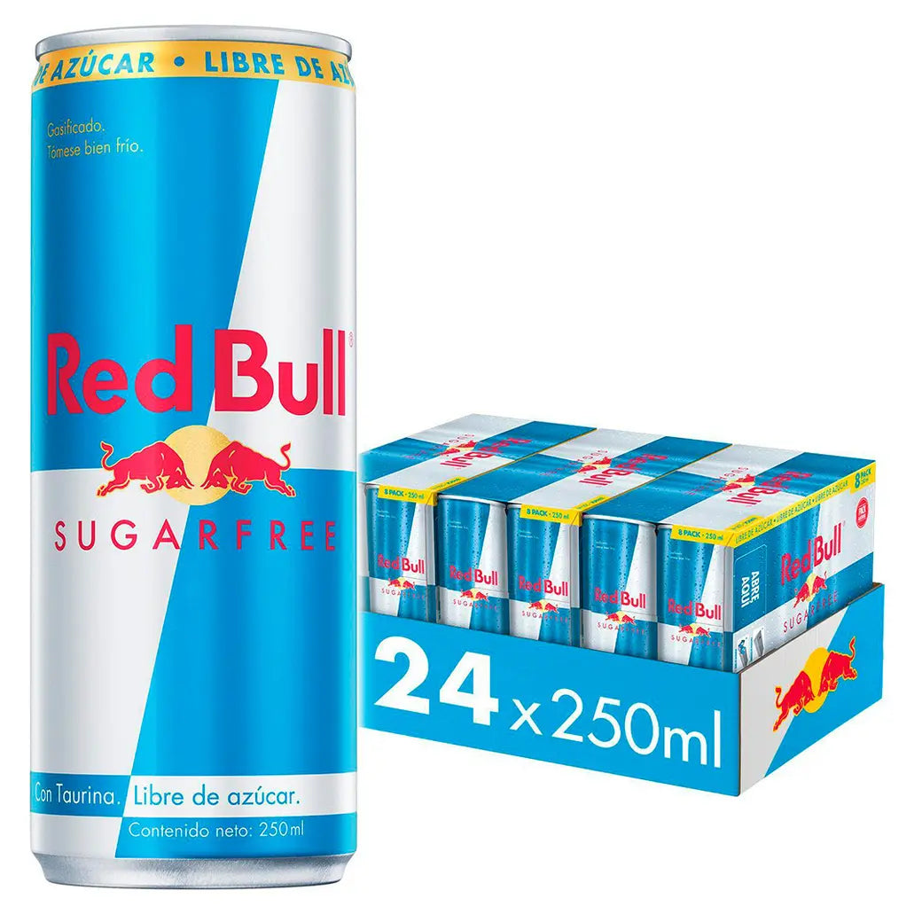 24x BEBIDAS ENERGETICA RED BULL SUGAR FREE 250ML