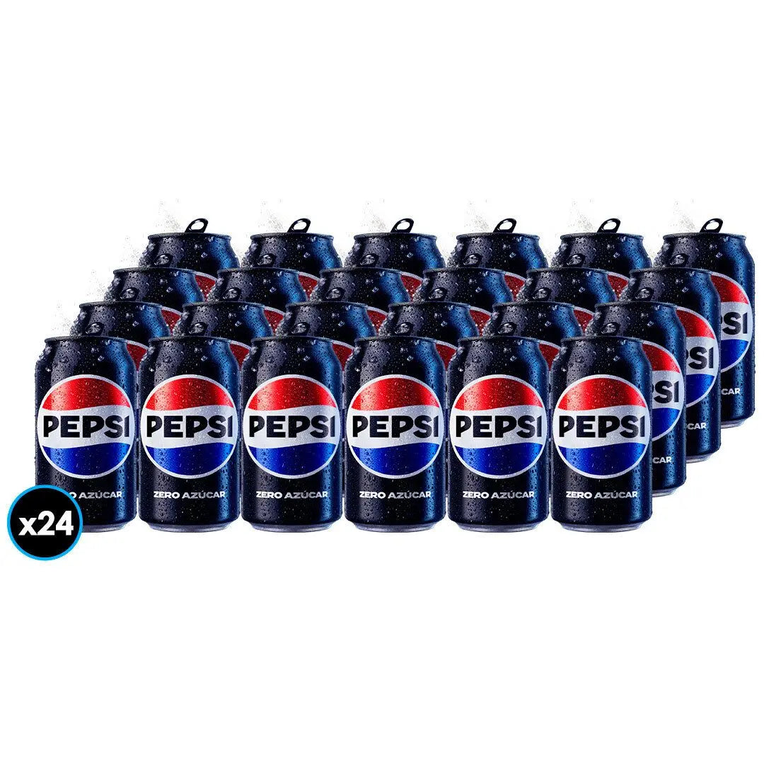 24x Bebidas Pepsi Zero Lata 350cc