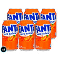 6x Bebida Fanta Sin Azúcar Lata 350cc