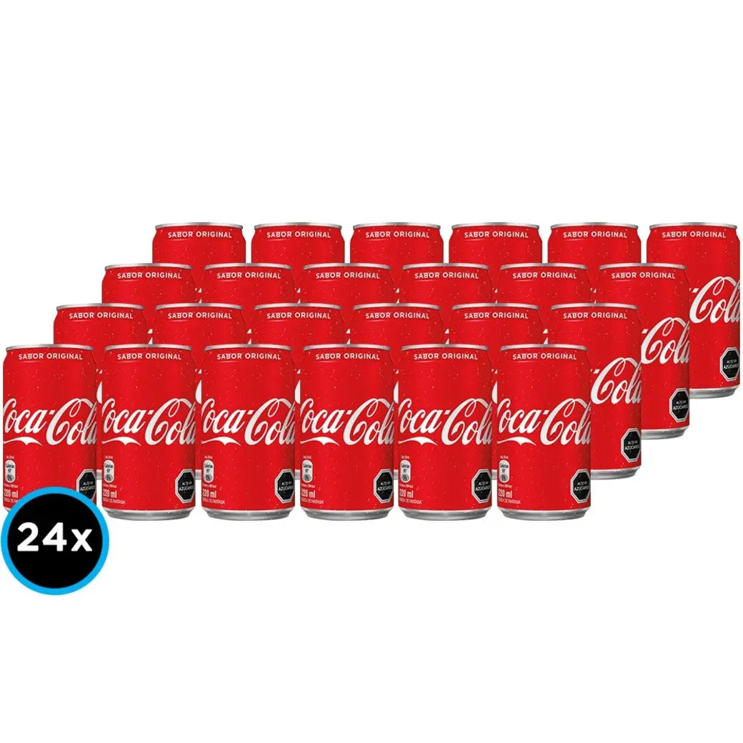 24x Bebida Coca-Cola Lata 220cc
