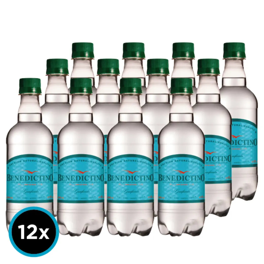 12x Agua Benedictino Con Gas 500cc