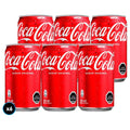 6x Bebida Coca-Cola Lata 220cc