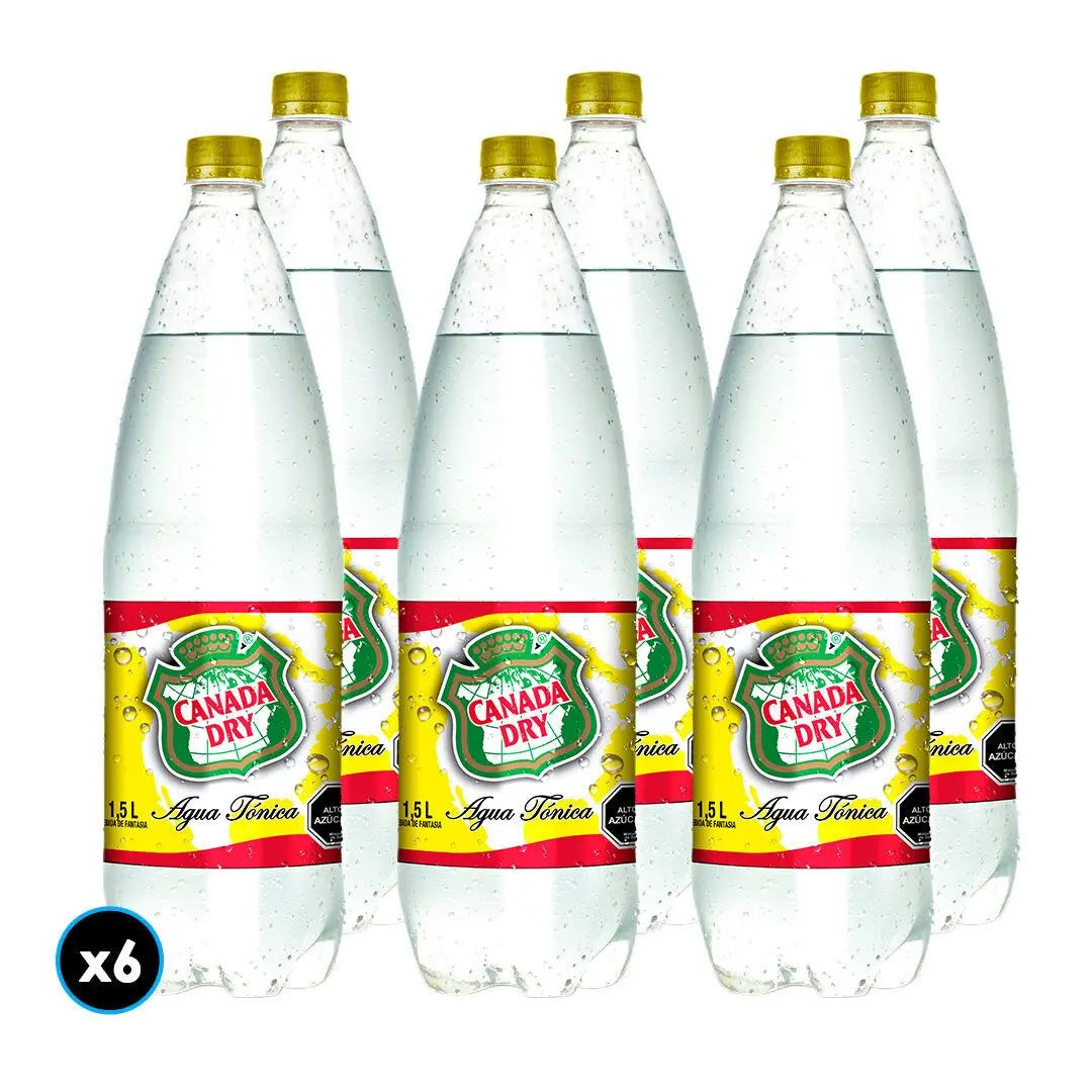 6x Agua Tonica Canada Dry 1.5 lts