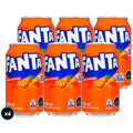 6x Bebida Fanta Lata 350cc